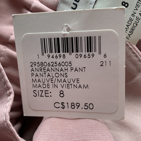 ❤️❤️❤️Club Monaco Anreannah wide leg cropped pink pants size 8❤️❤️❤️ - Picture 6 of 6